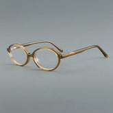 Ta Retro Acetate Glasses Frame Oval Frames Southood Clear Tea